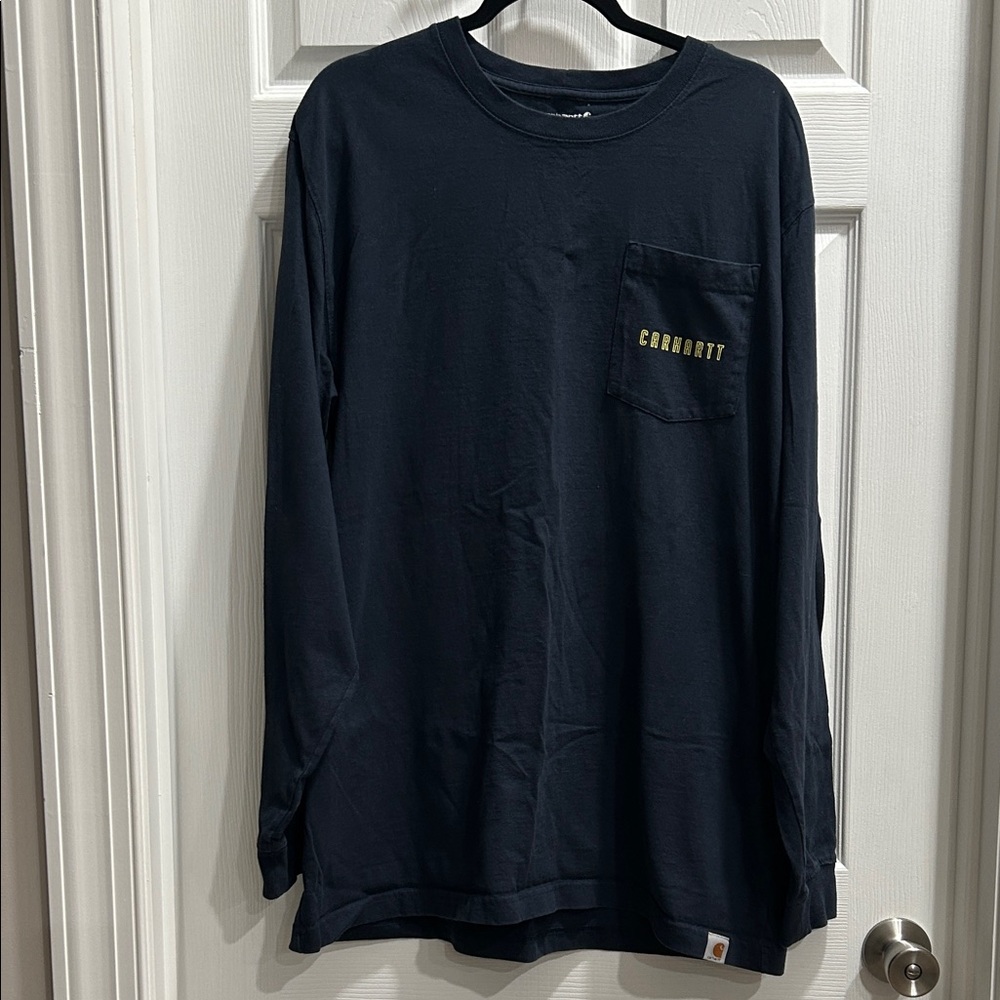 Carhartt Blue Long Sleeve Tee Classic Comfort